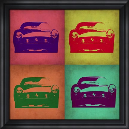 Framed Ferrari Pop Art 1 Print