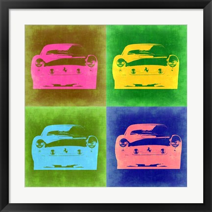 Framed Ferrari Pop Art 3 Print