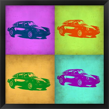 Framed Porsche Pop Art 1 Print