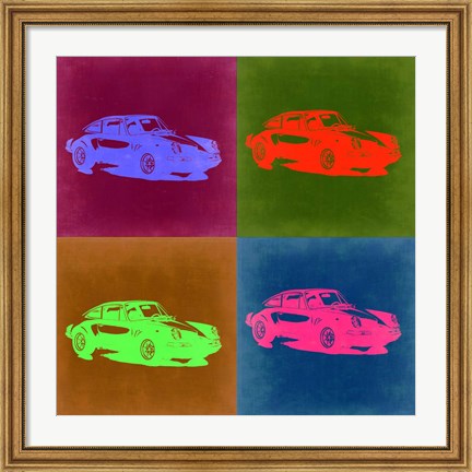 Framed Porsche Pop Art 3 Print