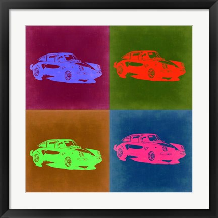 Framed Porsche Pop Art 3 Print