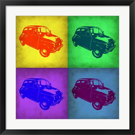 Framed Fiat 500 Pop Art 1 Print