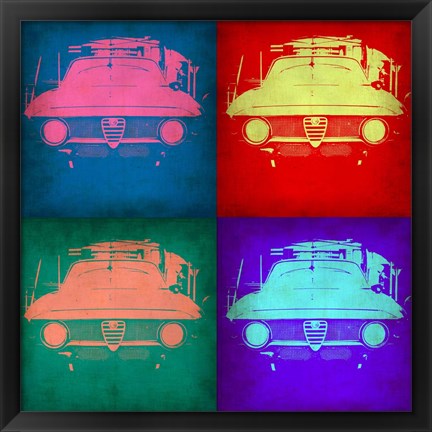 Framed Alfa Romeo Pop Art 1 Print