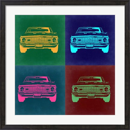 Framed Chevy Camaro Pop Art 2 Print