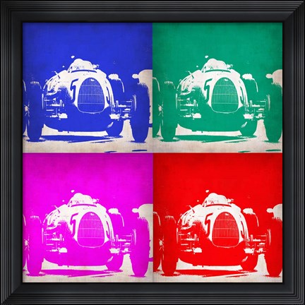 Framed Audi Autounion Pop Art 1 Print