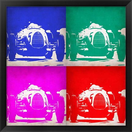 Framed Audi Autounion Pop Art 1 Print