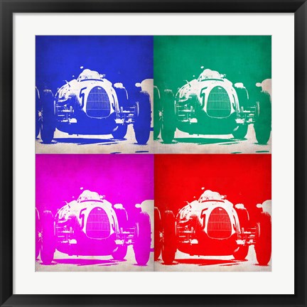 Framed Audi Autounion Pop Art 1 Print