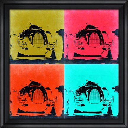 Framed Audi Autounion Pop Art 2 Print