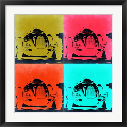 Framed Audi Autounion Pop Art 2 Print