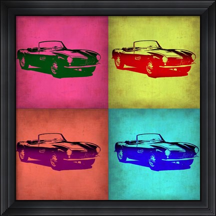 Framed BMW 507 Pop Art 1 Print