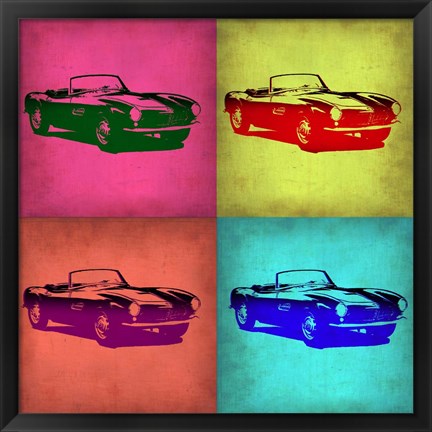 Framed BMW 507 Pop Art 1 Print