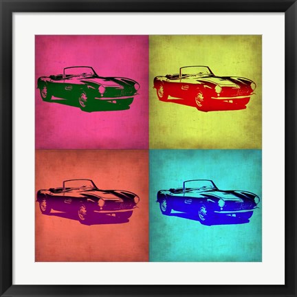 Framed BMW 507 Pop Art 1 Print