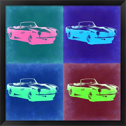 Framed BMW 507 Pop Art 2 Print