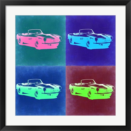 Framed BMW 507 Pop Art 2 Print