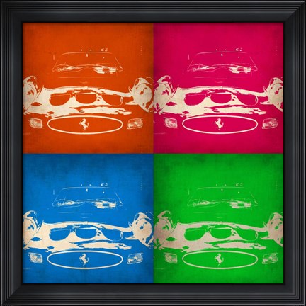 Framed Ferrari Front Pop Art 1 Print