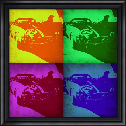 Framed Racing Ferrari Pop Art 1 Print