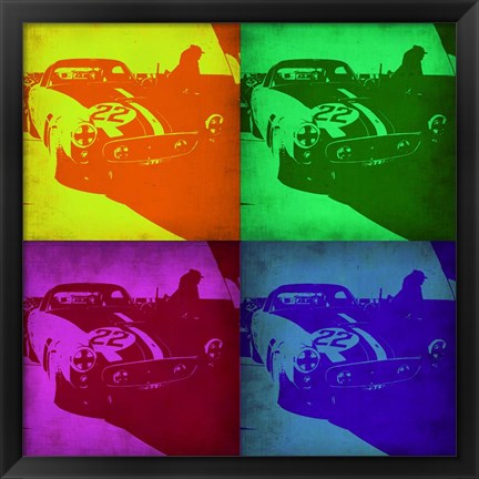 Framed Racing Ferrari Pop Art 1 Print