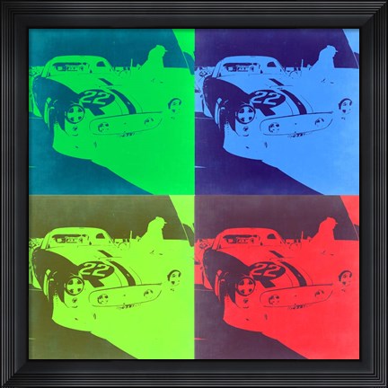 Framed Racing Ferrari Pop Art 2 Print