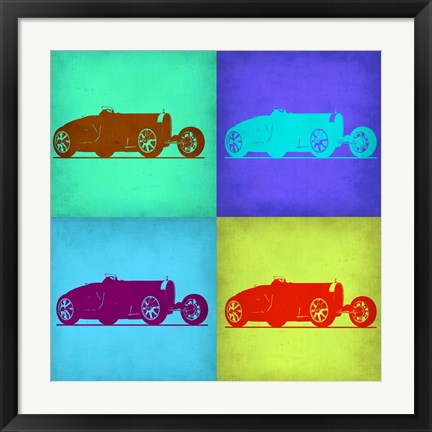 Framed Bugatti Pop Art 1 Print