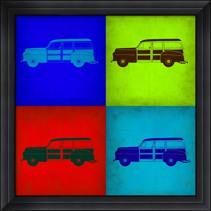 Framed Ford Woody Pop Art 1 Print