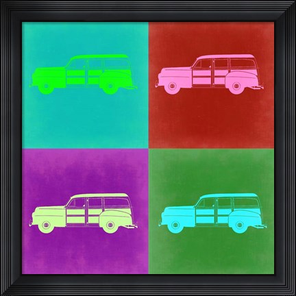 Framed Ford Woody Pop Art 2 Print