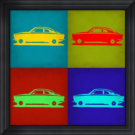 Framed Alfa Romeo Gulia Pop Art 1 Print