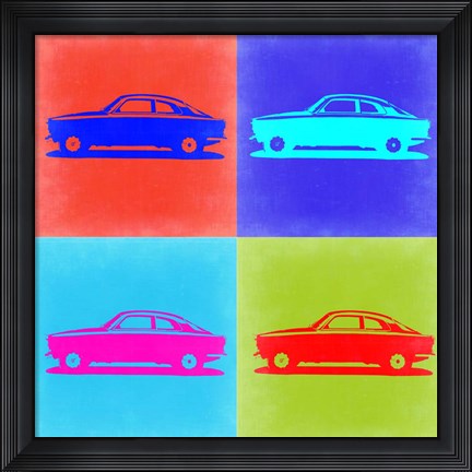 Framed Alfa Romeo Gulia Pop Art 2 Print