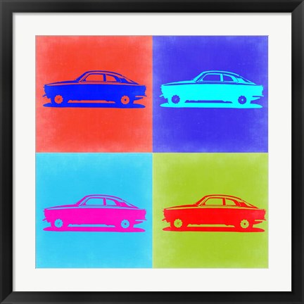 Framed Alfa Romeo Gulia Pop Art 2 Print