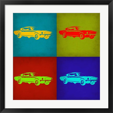 Framed Ford Mustang Pop Art 1 Print