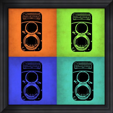 Framed Vintage Camera Pop Art 1 Print