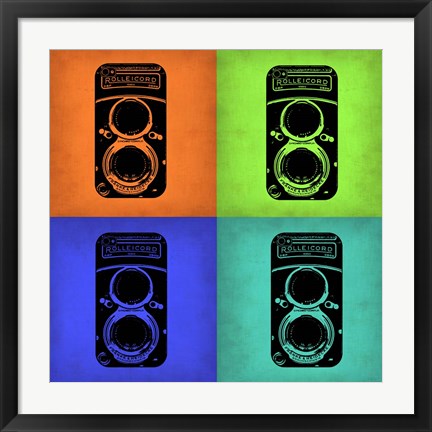 Framed Vintage Camera Pop Art 1 Print