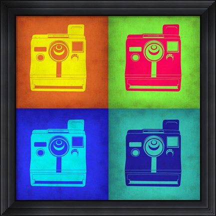 Framed Vintage Polaroid Camera Pop Art 1 Print