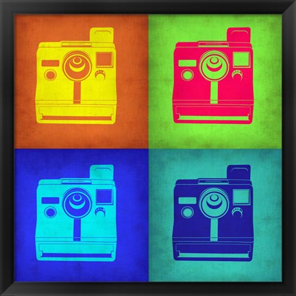 Framed Vintage Polaroid Camera Pop Art 1 Print