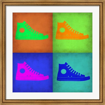 Framed Shoe Pop Art 1 Print