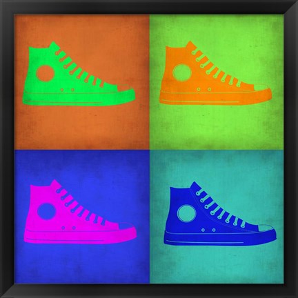 Framed Shoe Pop Art 1 Print