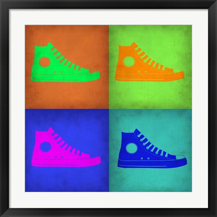 Framed Shoe Pop Art 1 Print