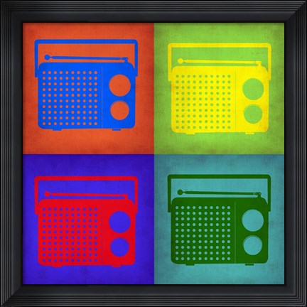 Framed Vintage Radior Pop Art 1 Print