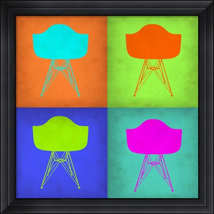 Framed Eames Chair Pop Art 1 Print
