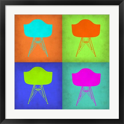 Framed Eames Chair Pop Art 1 Print