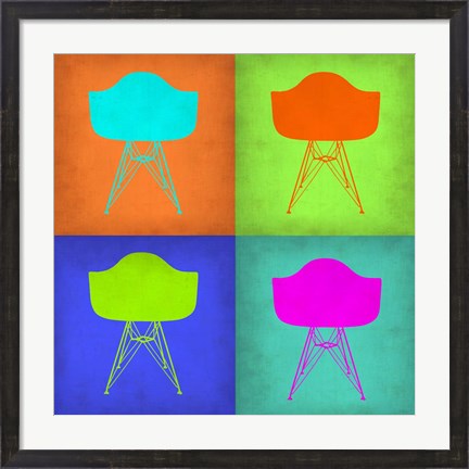 Framed Eames Chair Pop Art 1 Print