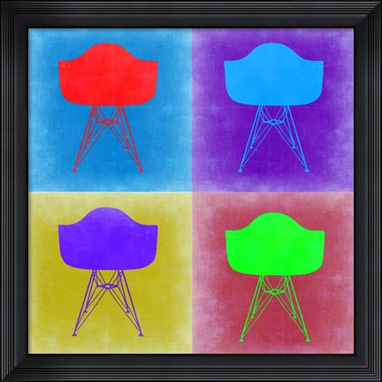 Framed Eames Chair Pop Art 3 Print