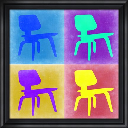 Framed Eames Chair Pop Art 4 Print