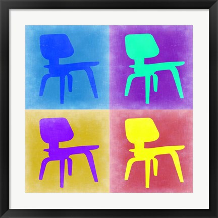 Framed Eames Chair Pop Art 4 Print