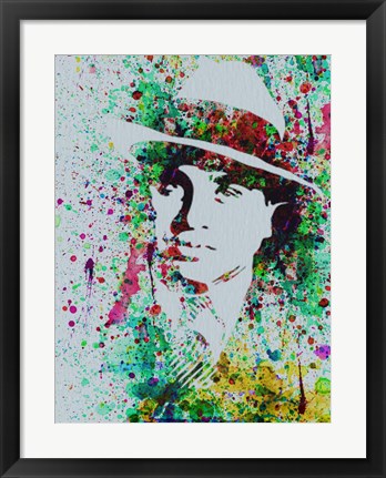 Framed Al Capone Watercolor Print