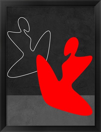 Framed Red Girl 1 Print