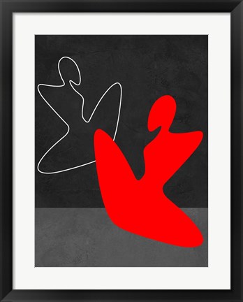 Framed Red Girl 1 Print