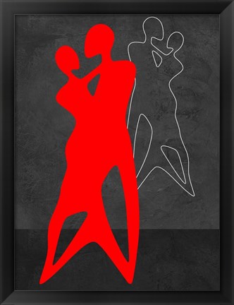 Framed Red Couple Dance Print