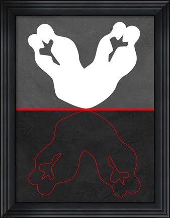 Framed White Kiss Print