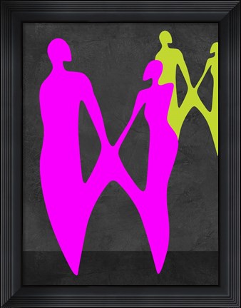 Framed Purple Couple Print