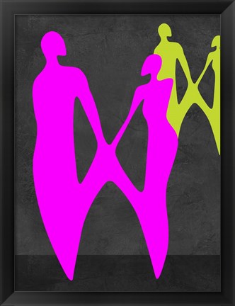 Framed Purple Couple Print